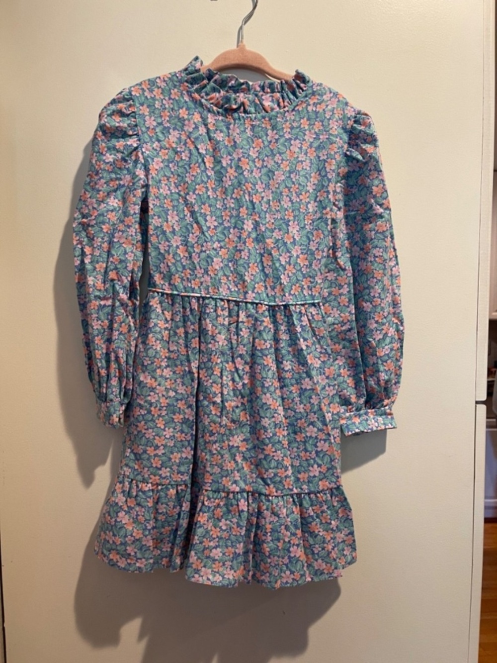 Vintage Winnie The Pooh Disney Girl Dress Size 6 Ruffle Floral Spring USA Made